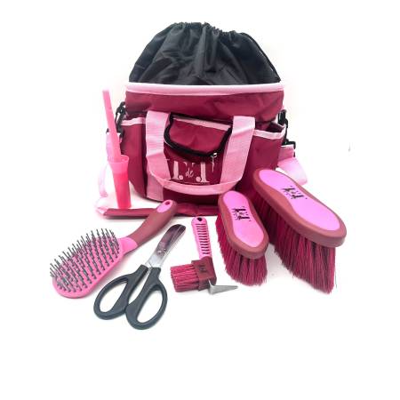 Set de pansage bicolore Cisa fushia / rose