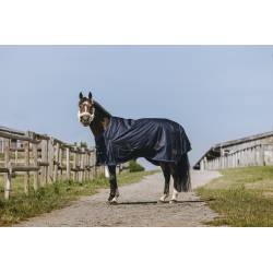 Couverture 0 g Classic High Neck 1200 D Equithème sur un cheval vue de profil