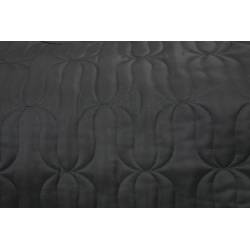 Zoom sur les motifs du tapis de dressage Deep nights noir