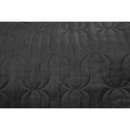 Zoom sur les motifs du tapis de dressage Deep nights noir