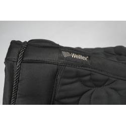 Zoom sur le dessus du tapis de dressage Deep nights noir