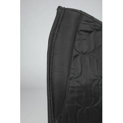 Zoom sur l'avant du tapis de dressage Deep nights noir