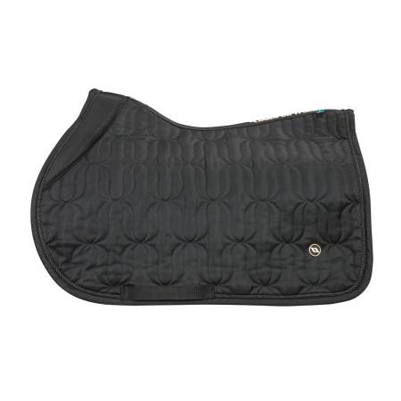 Tapis de selle Deep nights noir Back on Track vue de profil