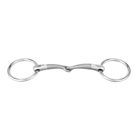 Mors de bride 2 anneaux 12 mm Satinox Sprenger vue de face