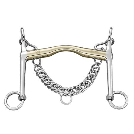 Mors de bride HO branches 7 cm Sprenger vue de face