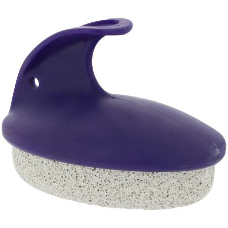 Pierre ponce avec poignée violette pour enlever les oeufs de mouches sur les chevaux