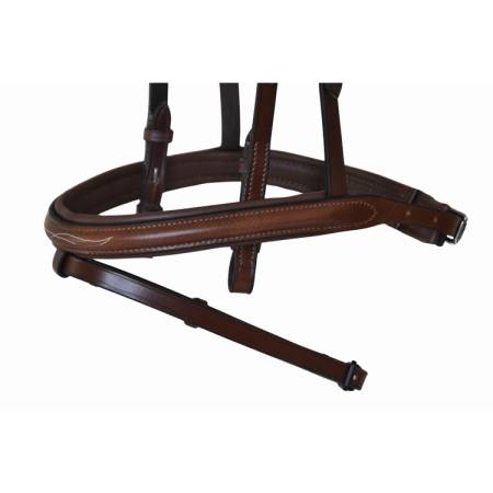 Zoom sur la muserole du filet ergonomique à pont Raphaël T de T tabac