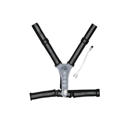 Gilet lumineux à LED KHM noir