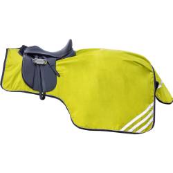 Couvre reins Reflective doublure polaire HKM jaune fluorescent