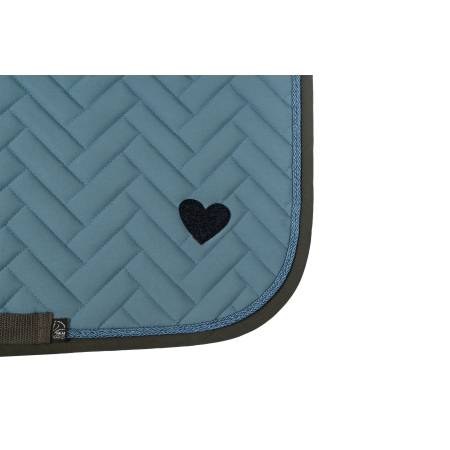 Zoom sur le tapis Nele bleu HKM pour poneys Shetland