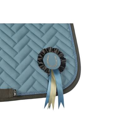 Zoom sur la décoration amovible du tapis Nele bleu HKM pour poneys Shetland