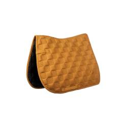 Tapis de selle Arezzo Sporty moutarde HKM pour chevaux et poneys