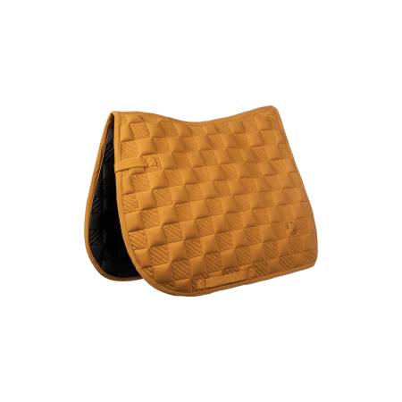Tapis de selle Arezzo Sporty moutarde HKM pour chevaux et poneys