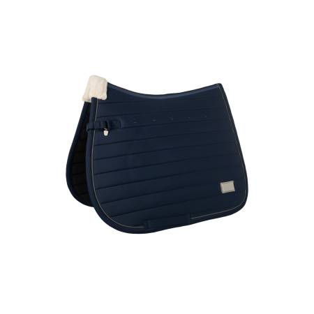 Tapis de selle Livigno Elegance marine HKM pour chevaux et poneys