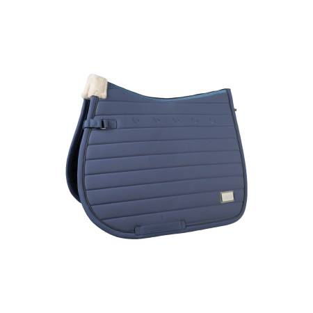Tapis de selle Livigno Elegance indigo HKM pour chevaux et poneys