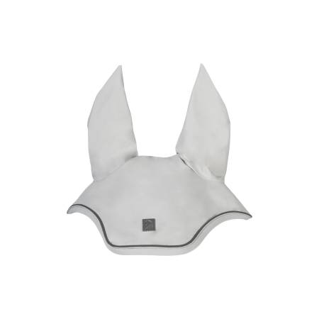 Bonnet Livigno Soft gris HKM pour chevaux vue de face