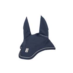 Bonnet Livigno Soft marine HKM pour chevaux vue de 3 quarts