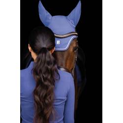 Bonnet Livigno Soft indigo HKM sur un cheval