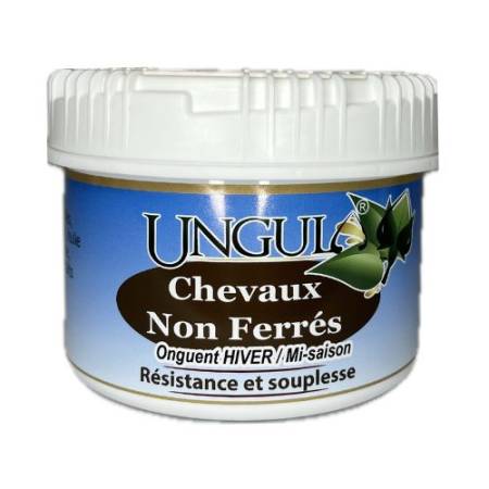 Pot d'onguent Chevaux non ferrés Hiver-Mi-saison Ungula Naturalis pour sabots
