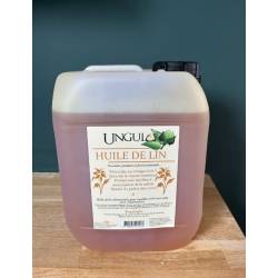 Bidon d'5 litres d'huile de lin pour chevaux Ungula Naturalis