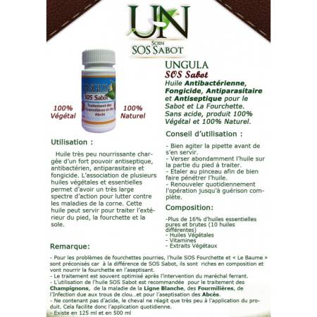 Notice fabriquant de SOS Sabots Ungula Naturalis