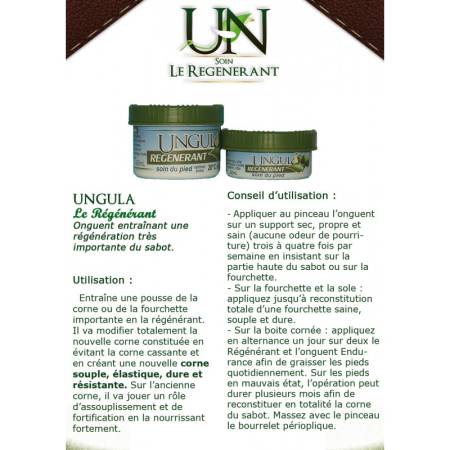 Notice fabriquant du régénérant sabots Ungula Naturalis page 1
