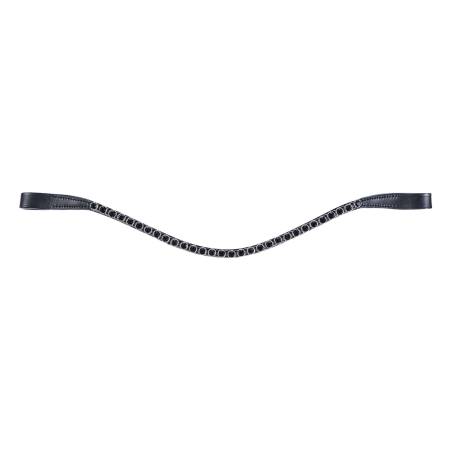 Frontal pour filet cheval Precious noir HKM