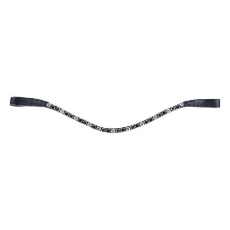 Frontal Precious tricolore HKM Noir / Gris / Blanc