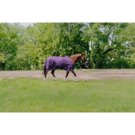 Couverture imperméable pour chevaux 600 D Tyrex Aisance 150 g Equithème prune