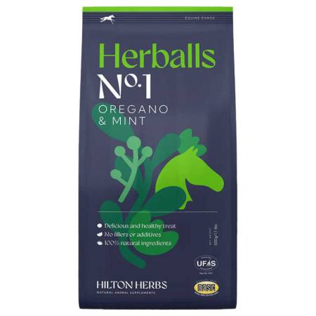 Sac de 2 kg de friandises Herballs Origan & Menthe Hilton Herbs pour chevaux