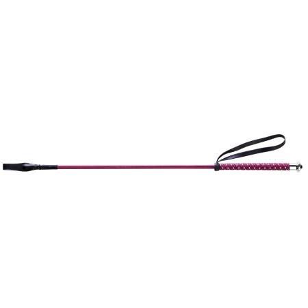 Cravache Points Whip & Go bordeaux pour chevaux et poneys
