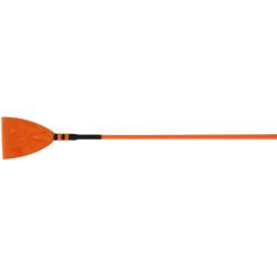 Zoom sur la clapette de la cravache Candy Whip & Go orange pour chevaux et poneys