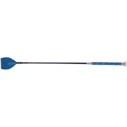 Cravache Strassy Whip & Go bleue pour chevaux et poneys