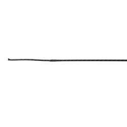 Zoom sur la mèche du stick de dressage Saumur Whip & Go noir pour chevaux et poneys