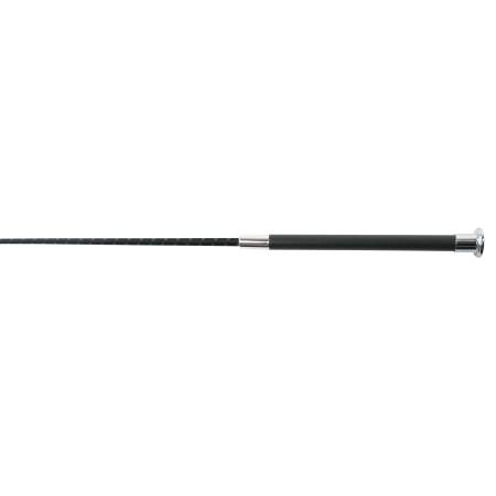 Zoom sur la poignée du stick de dressage Saumur Whip & Go noir pour chevaux et poneys