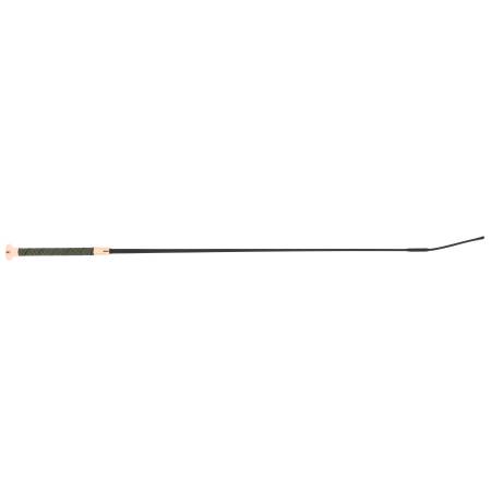 Stick de dressage Soft picot Whip & Go pour chevaux, noir et or rose