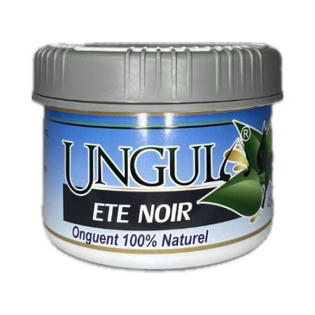 Pot d'onguent Eté Noir Ungula Naturalis pour sabots chevaux