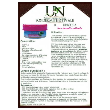 Notice fabriquant SOS Dermite Estivale Ungula Naturalis