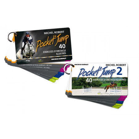 Collection Pocket'Jump 1 et 2 : 80 exercices d'obstacle illustrés par Michel Robert