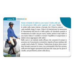 Exemple de fiche du Training 1, livre d'exercices d'équitation en italien par Michel Robert
