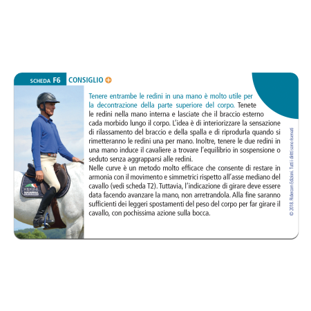 Exemple de fiche du Training 1, livre d'exercices d'équitation en italien par Michel Robert