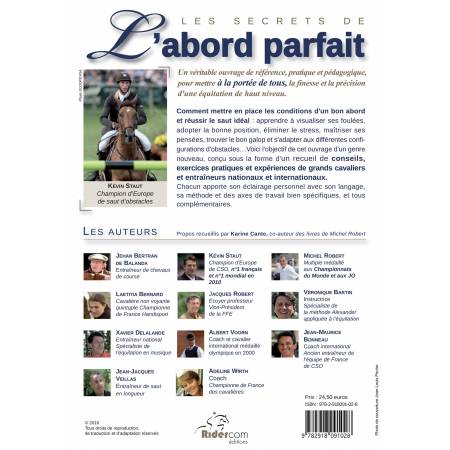 4ème page de couverture du livre Les secrets de l'abord parfait, avec tous les cavaliers auteurs