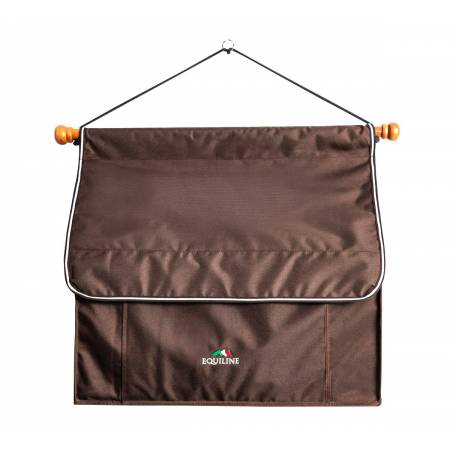 Porte accessoires d'écurie Equiline marron