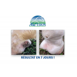 Résultats en 7 jours du soin réparateur cicatrisant Nat Eskin sur de la gale de boue