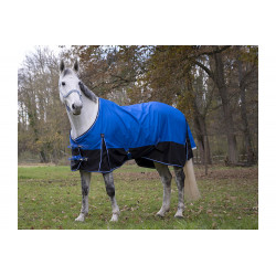 Couverture de pré 1200 D Tyrex Aisance 300 g Equithème bleu