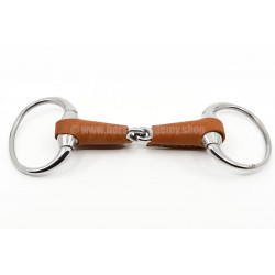 Mors à olives brisé gainé cuir Feeling vue du dessous