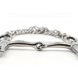Mors pelham fin simple brisure Metalab branches courtes posé à plat