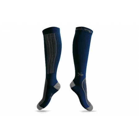 Chaussettes d'équitation été et hiver free Jump bleues