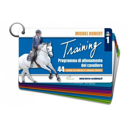 Livre d'exercices d'équitation en italien par Michel Robert Training 1:  Programma di allenamento del cavaliere