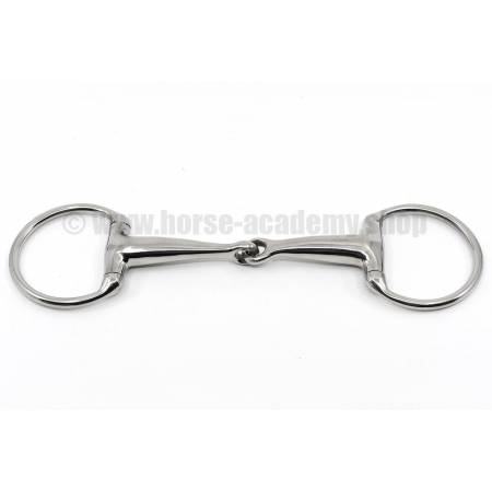 Mors olives canons pleins HKM 18 mm simple brisure